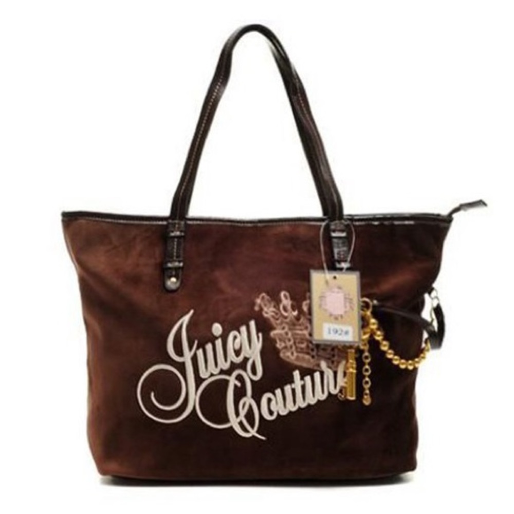 Juicy Couture Womens Brown Tote Bag